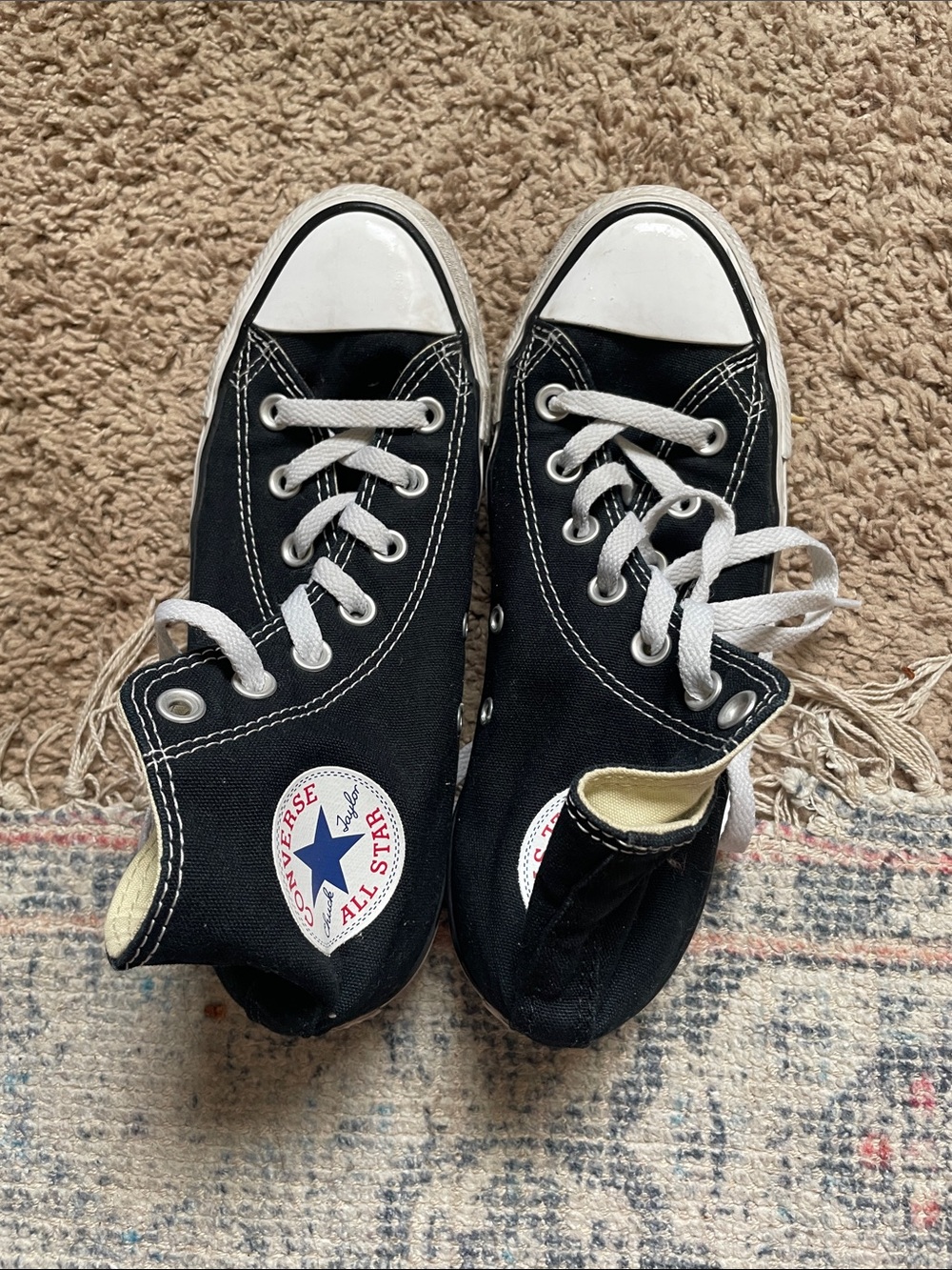 Converse Black & White Kids High-Top Sneakers